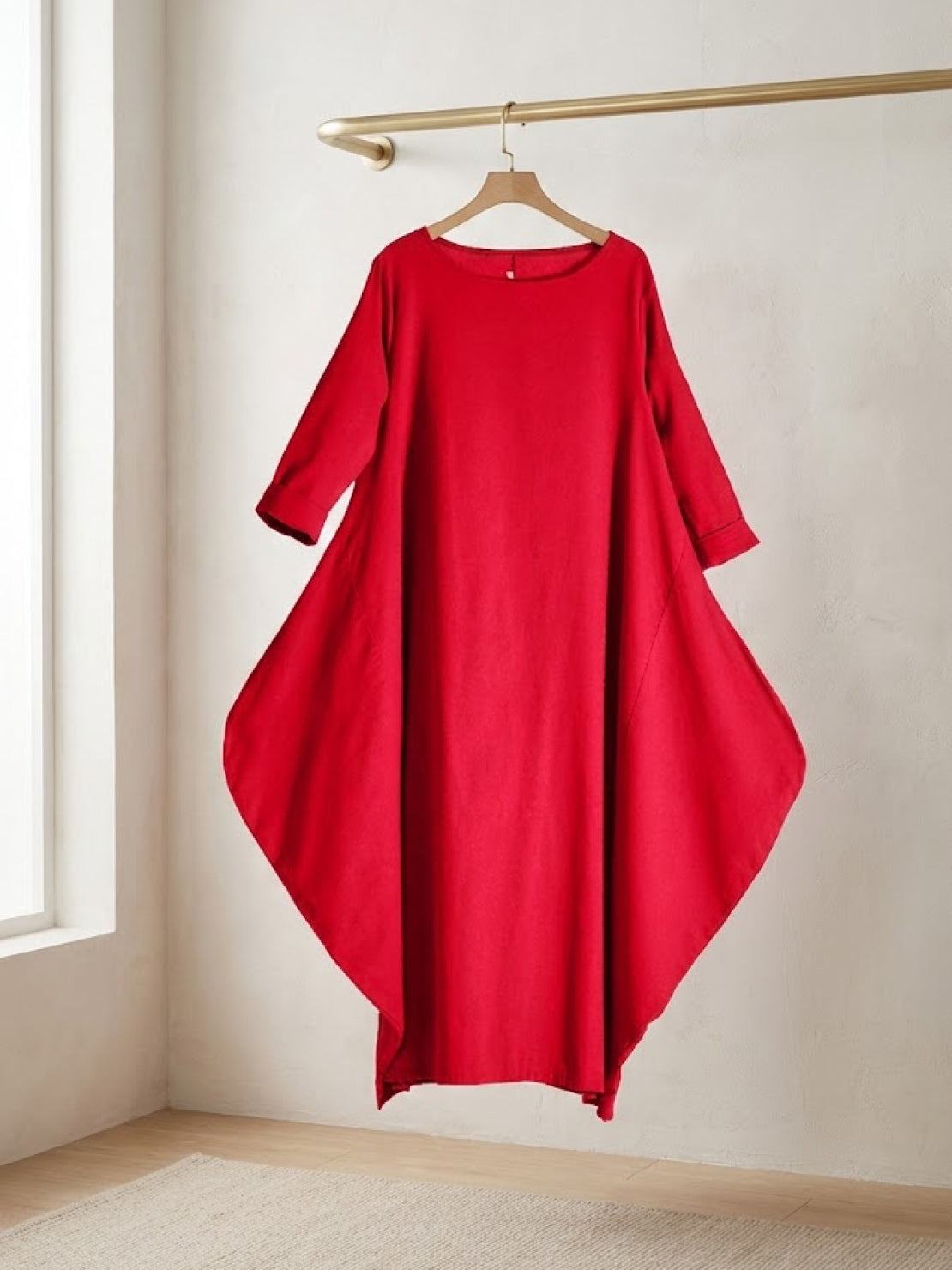 Elke – Oversized Boho Kaftan Maxi Dress