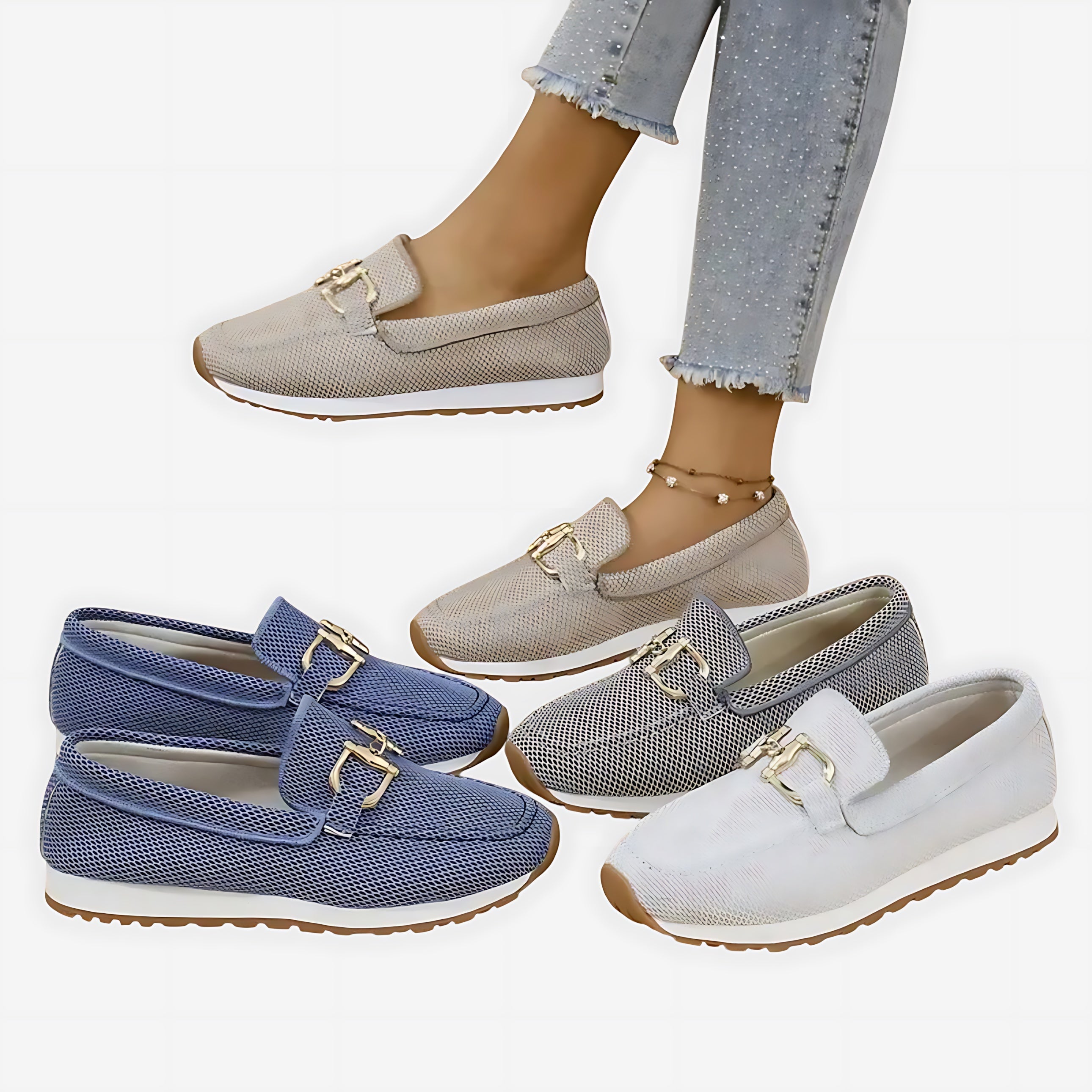 Hannah – Suede Horsebit Platform Loafers