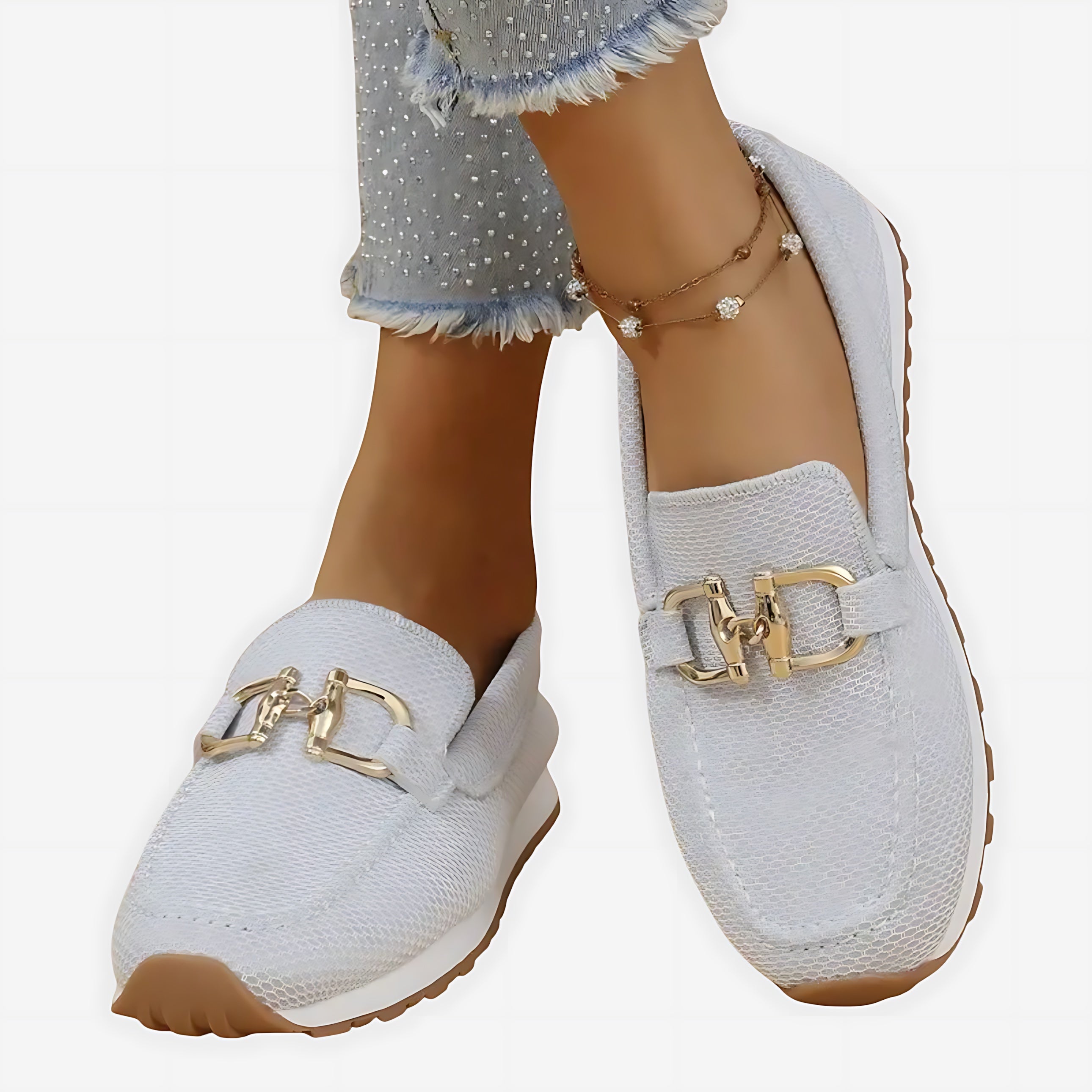 Hannah – Suede Horsebit Platform Loafers