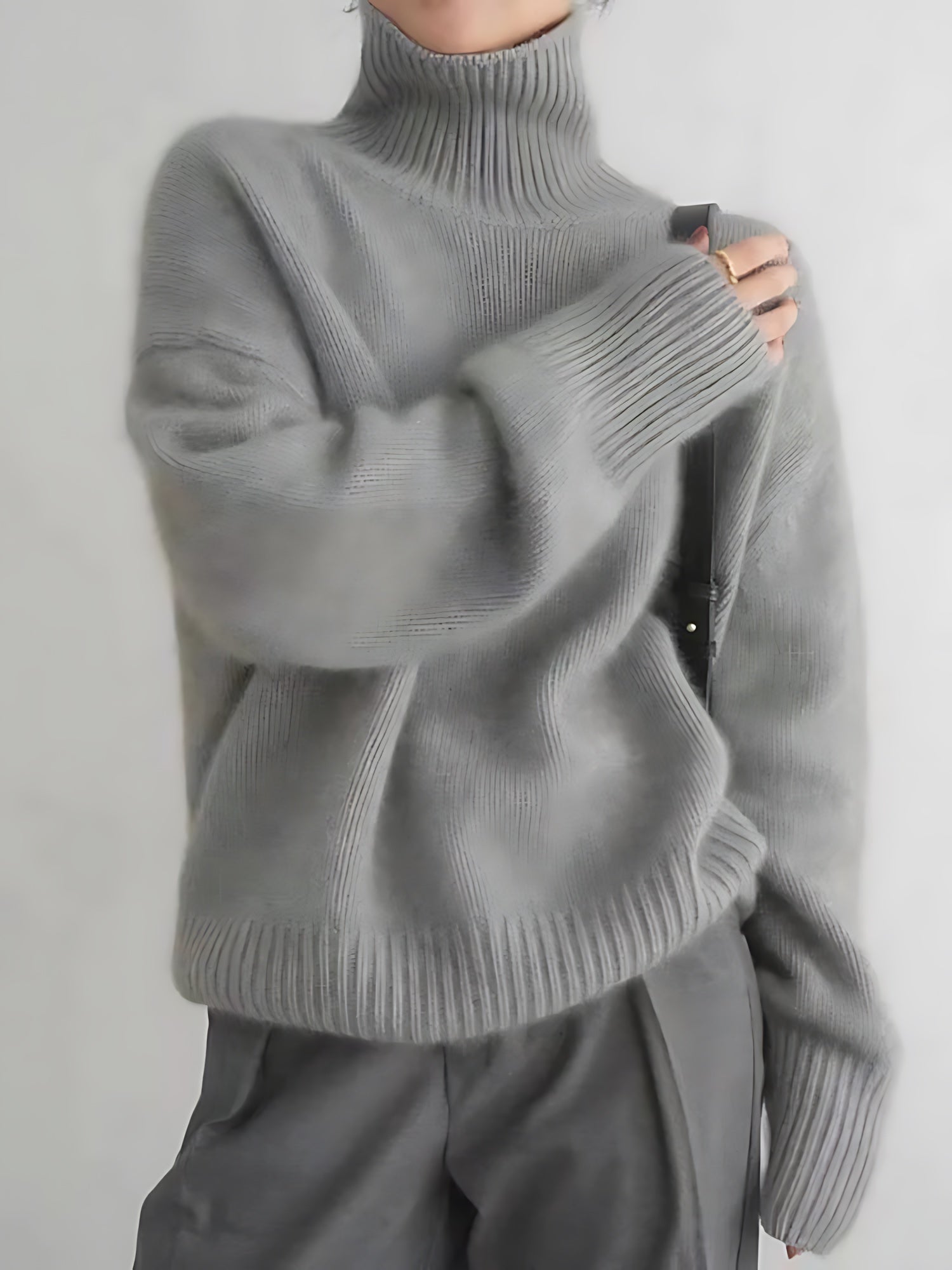 Maggie – Oversized Chunky Turtleneck Sweater