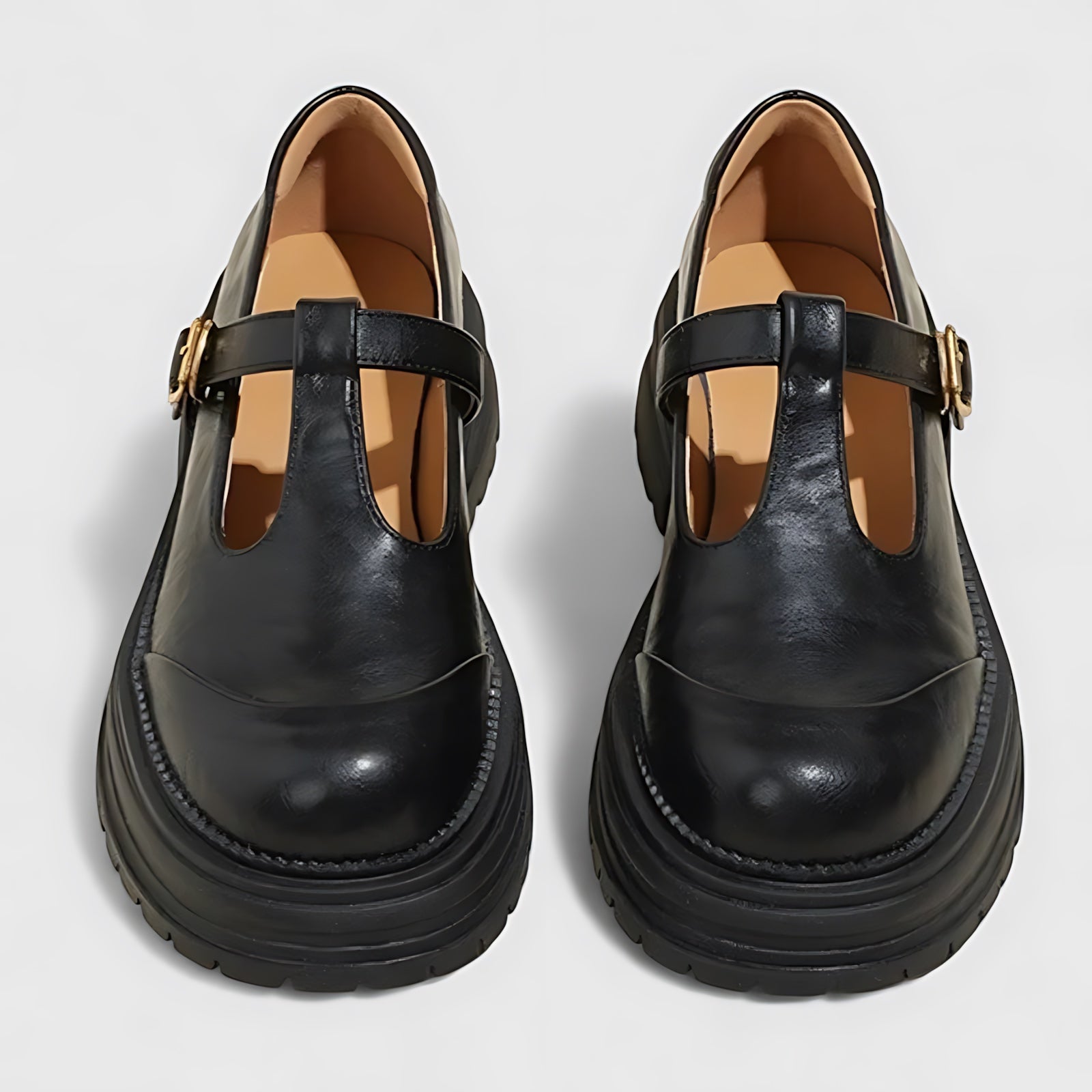 Millie – Brogue T Strap Mary Jane Shoes