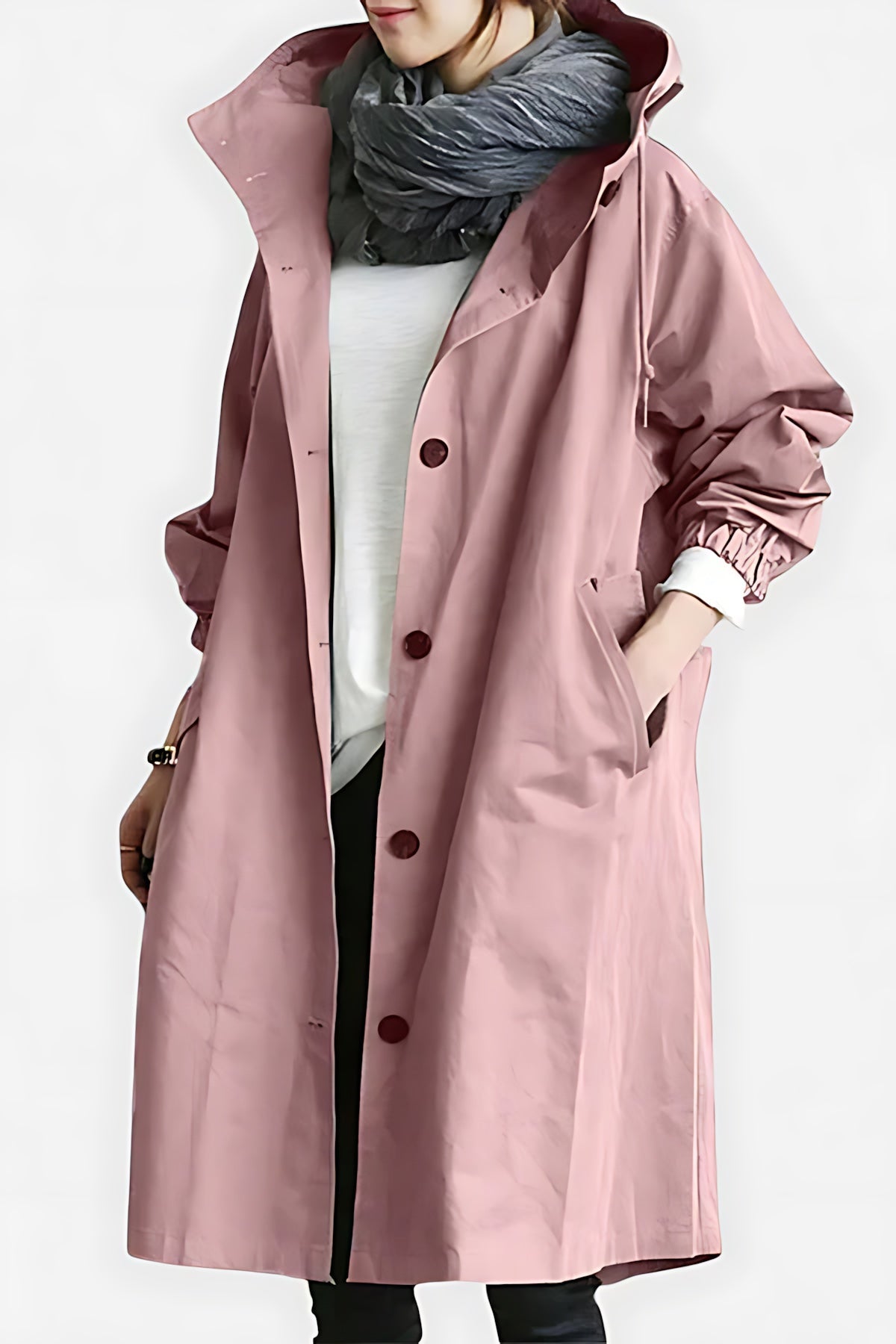 Priscilla – Button Up Longline Raincoat