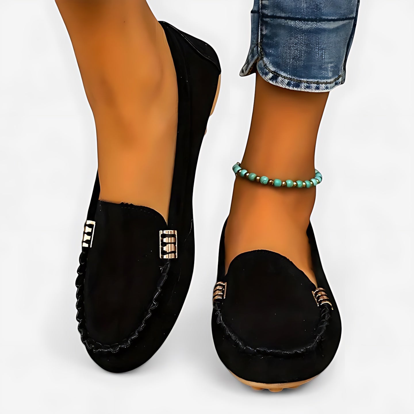 Talia – Suede Slip On Driving Loafers