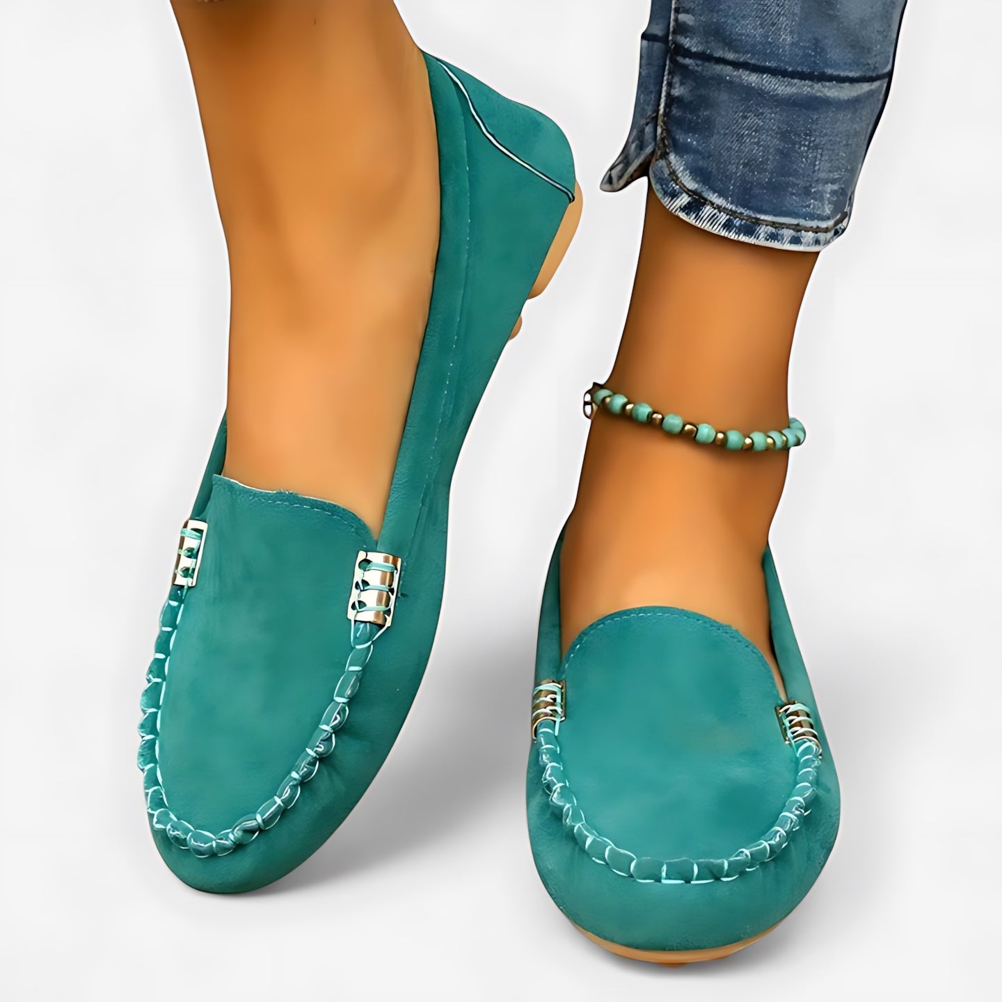 Talia – Suede Slip On Driving Loafers