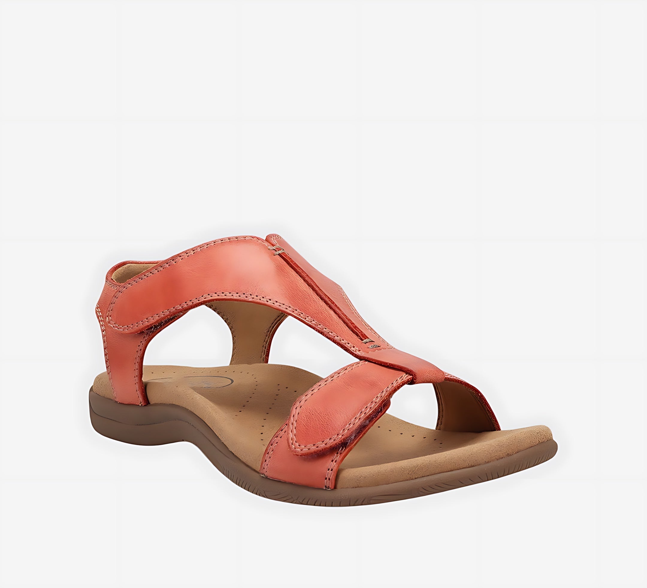 Willow – Cutout T-Strap Flat Sandals