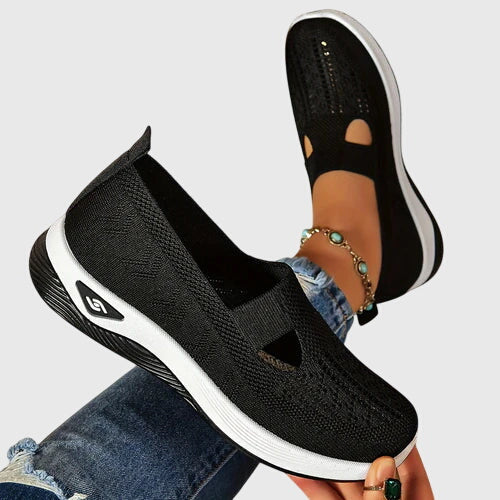 Gabriella – Knit Slip On Low Top Walking Sneakers