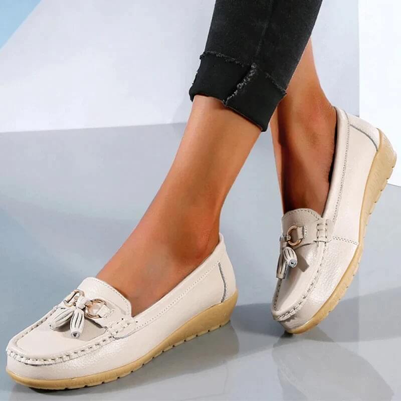 Mabel – Suede Tassel Slip On Loafers
