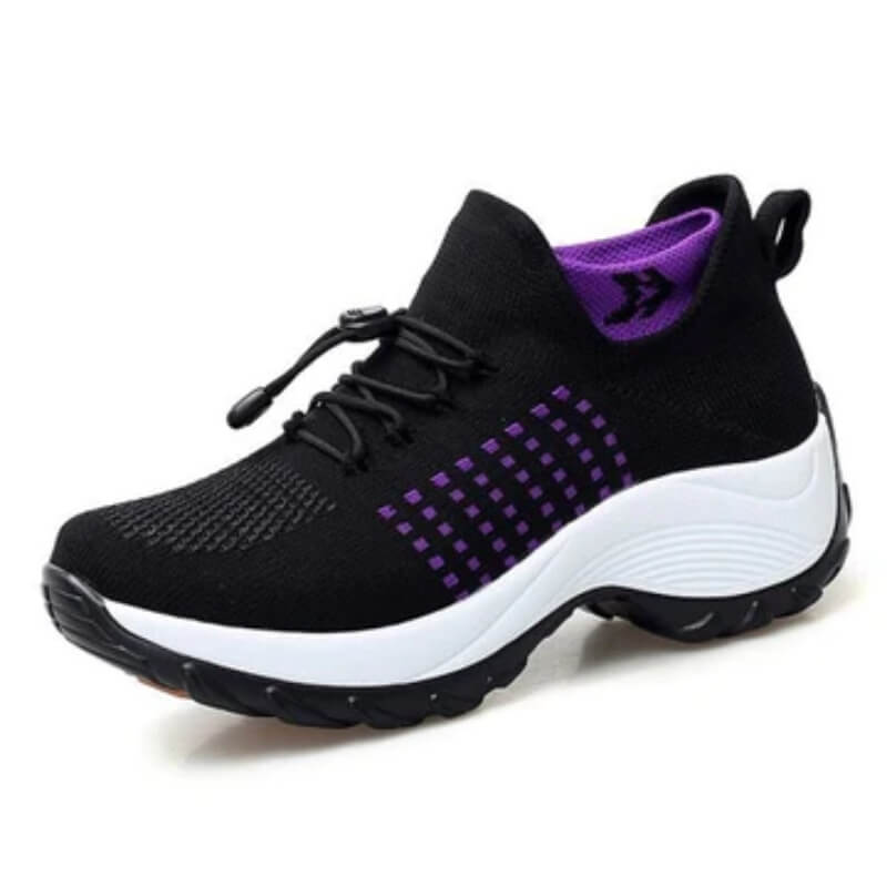 Bianca – Knit Slip On Chunky Sole Walking Sneakers