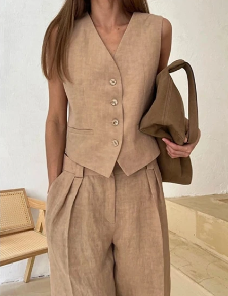 Aya Linen Two Piece Set