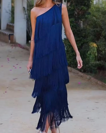 Selene Tassel Maxi Dress