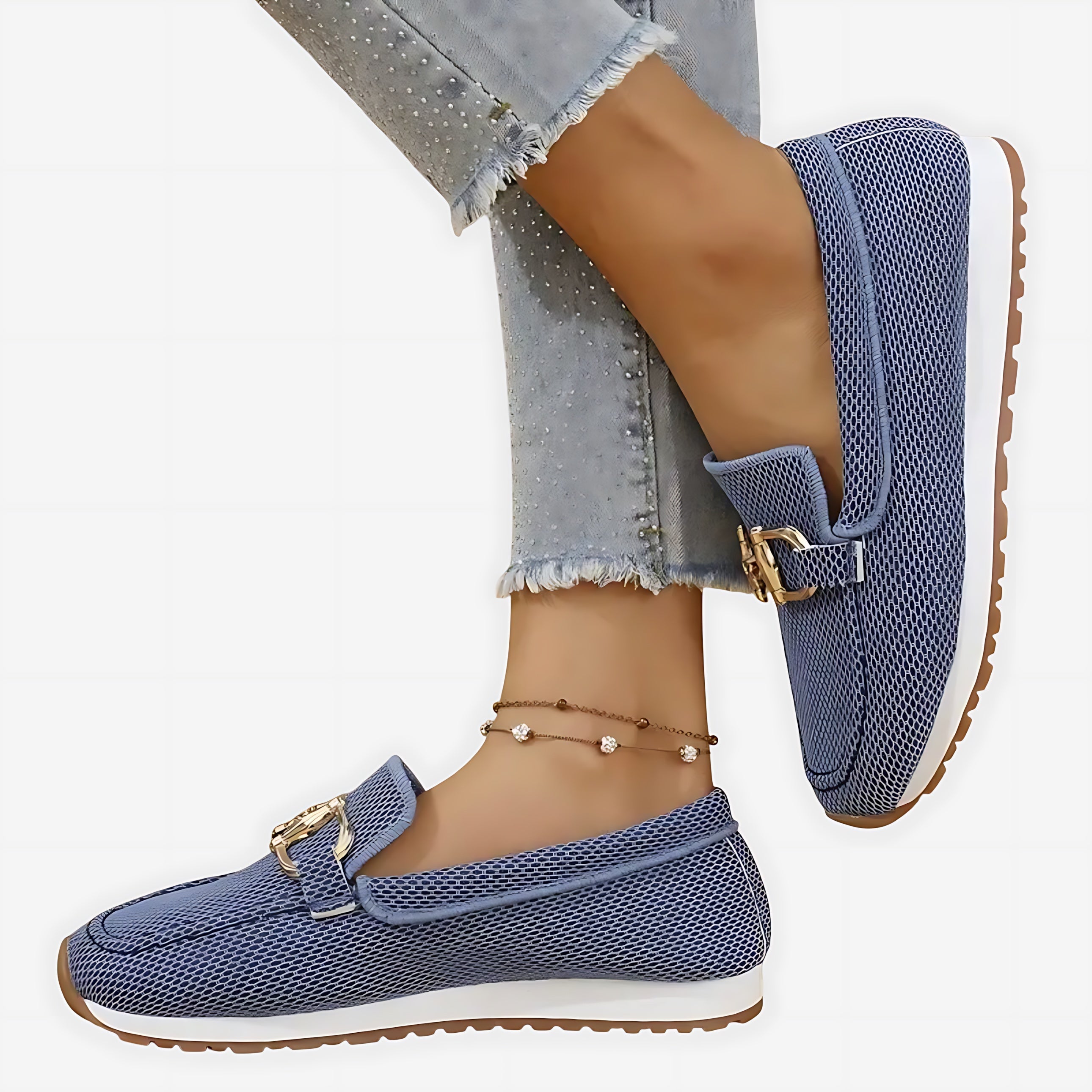 Hannah – Suede Horsebit Platform Loafers