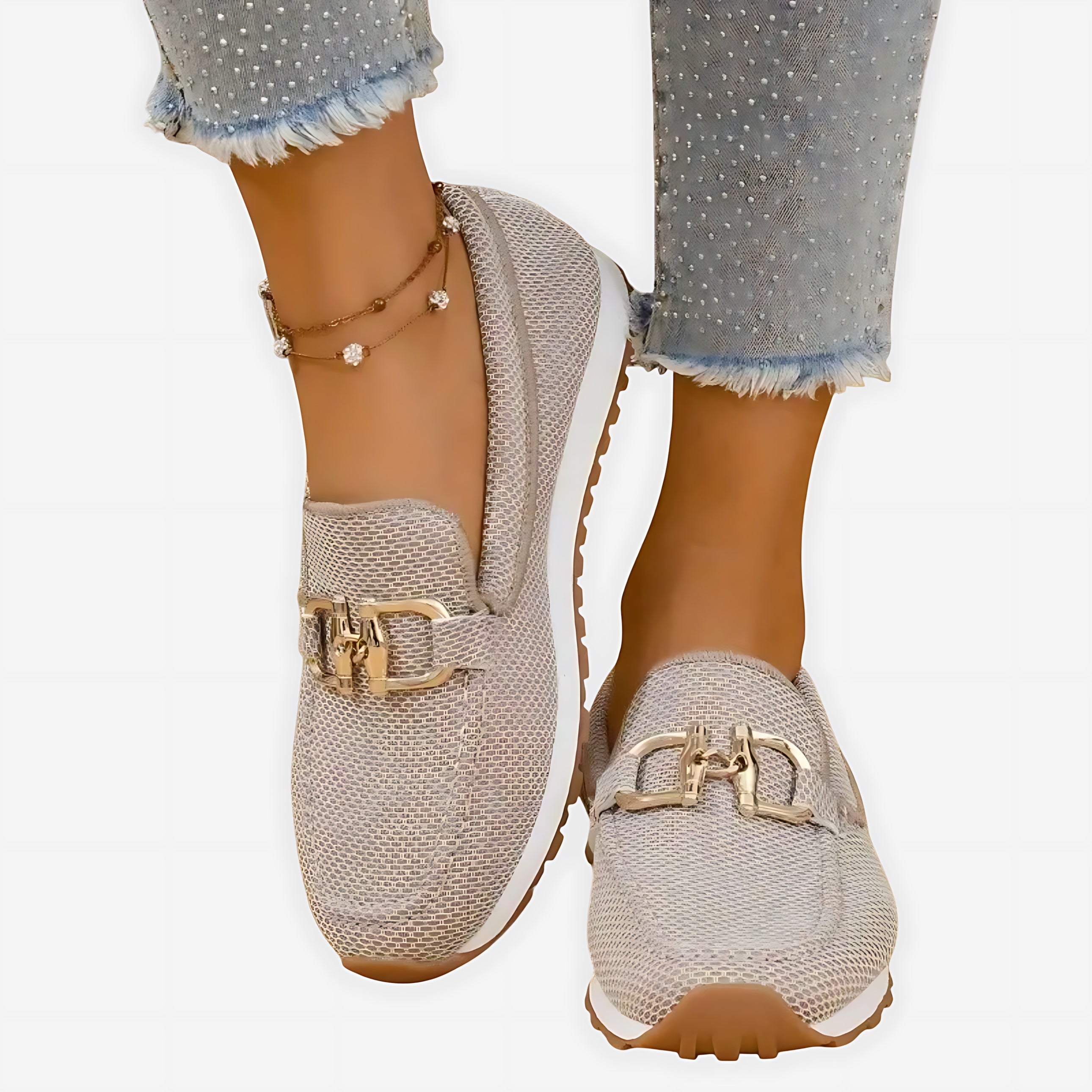 Hannah – Suede Horsebit Platform Loafers