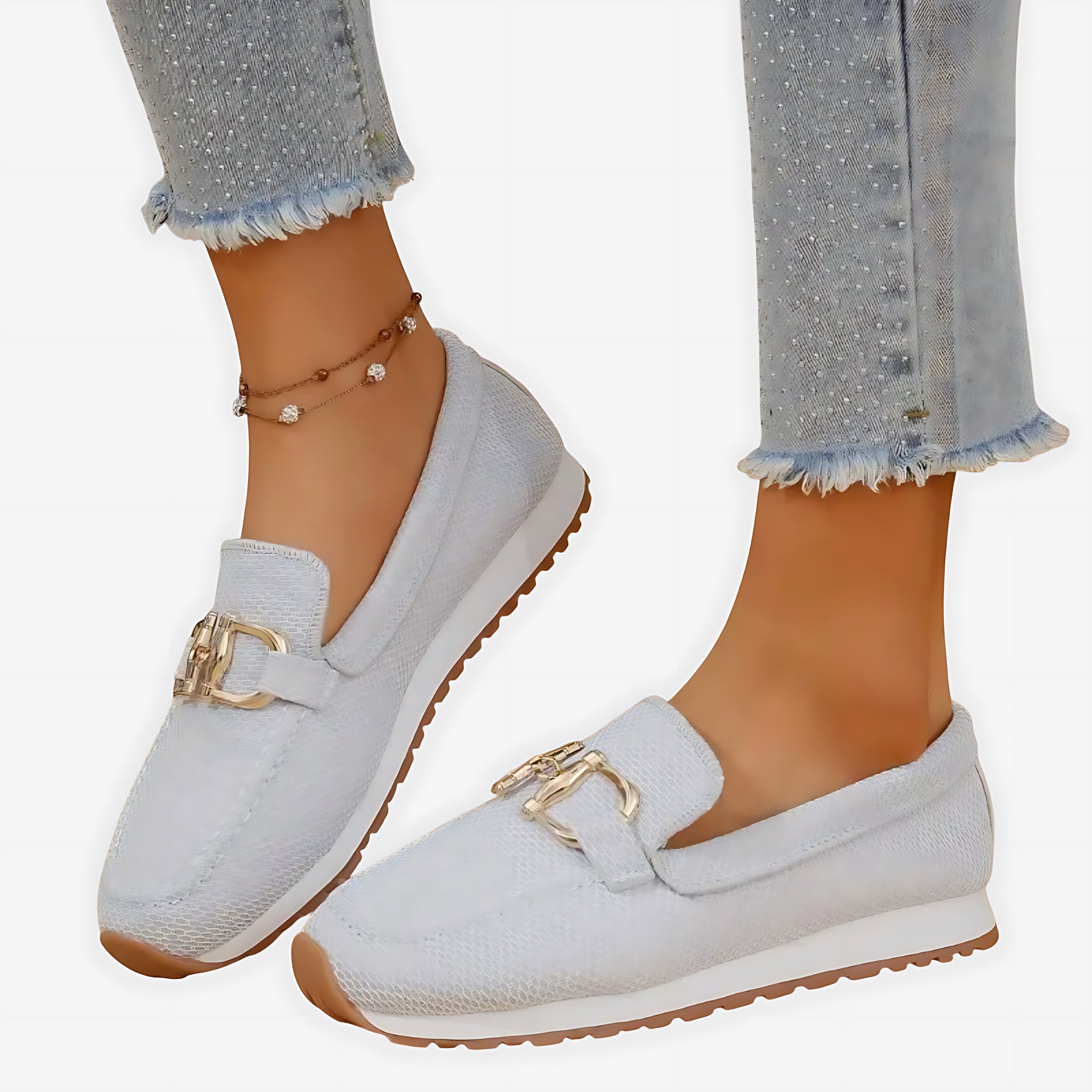 Hannah – Suede Horsebit Platform Loafers