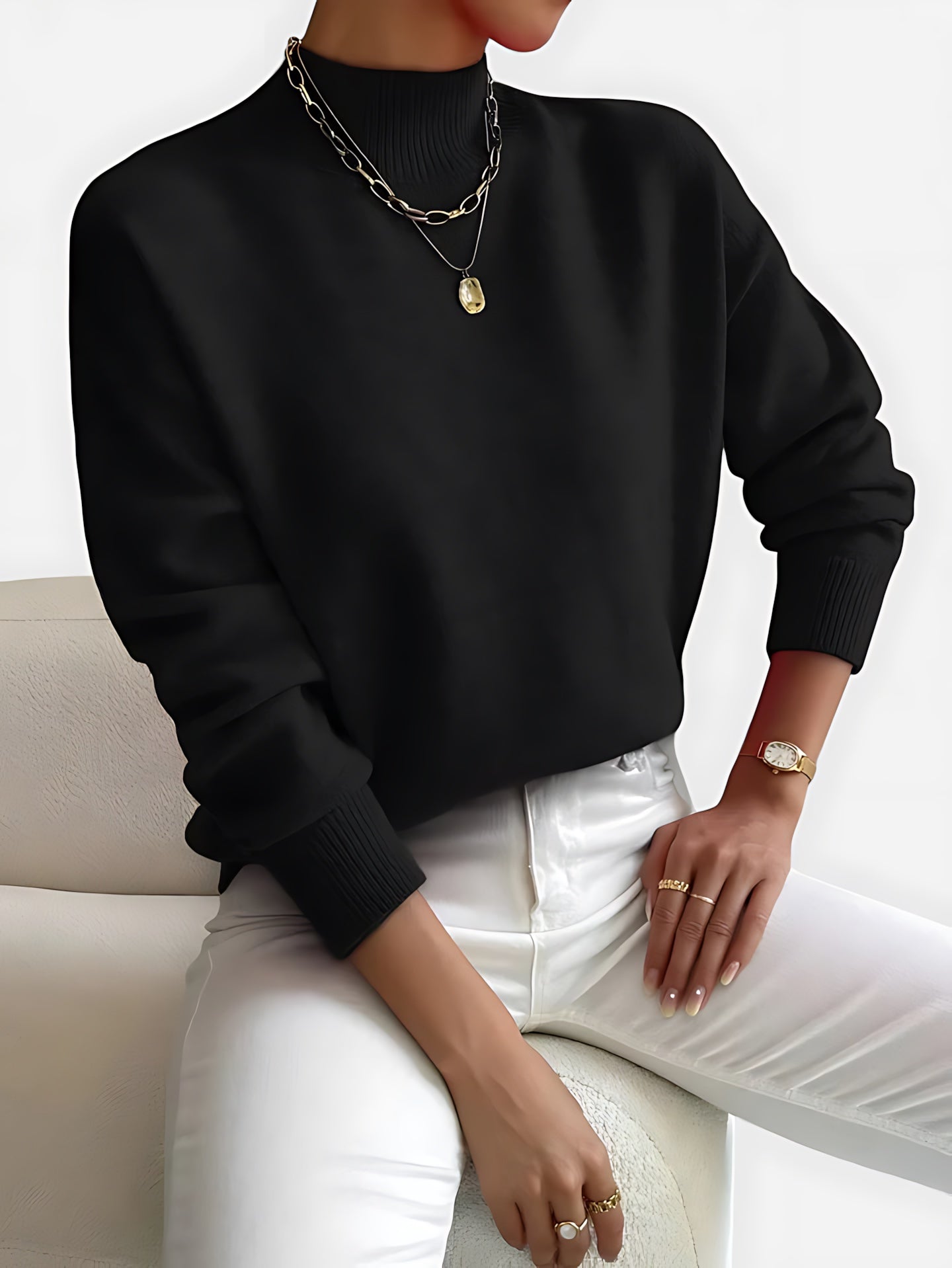 June – Crew Neck Knit Sweater