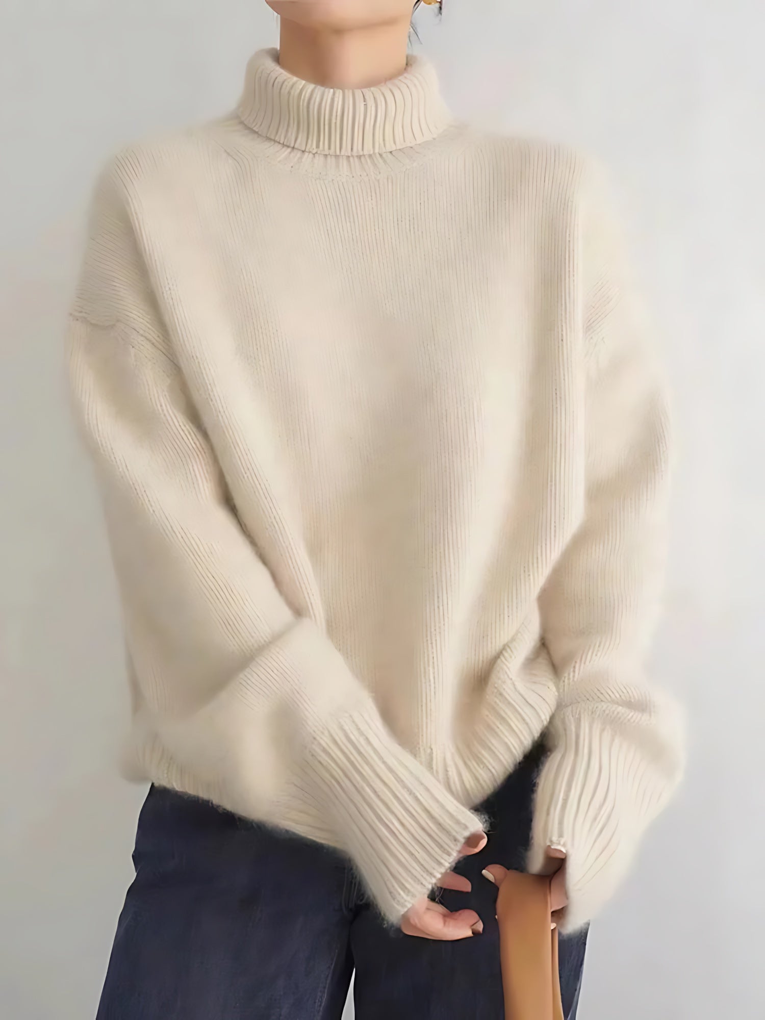 Maggie – Oversized Chunky Turtleneck Sweater