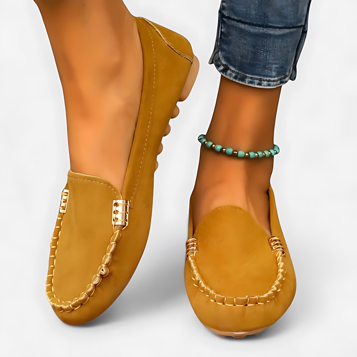 Reagen – Suede Moc Toe Driving Loafers