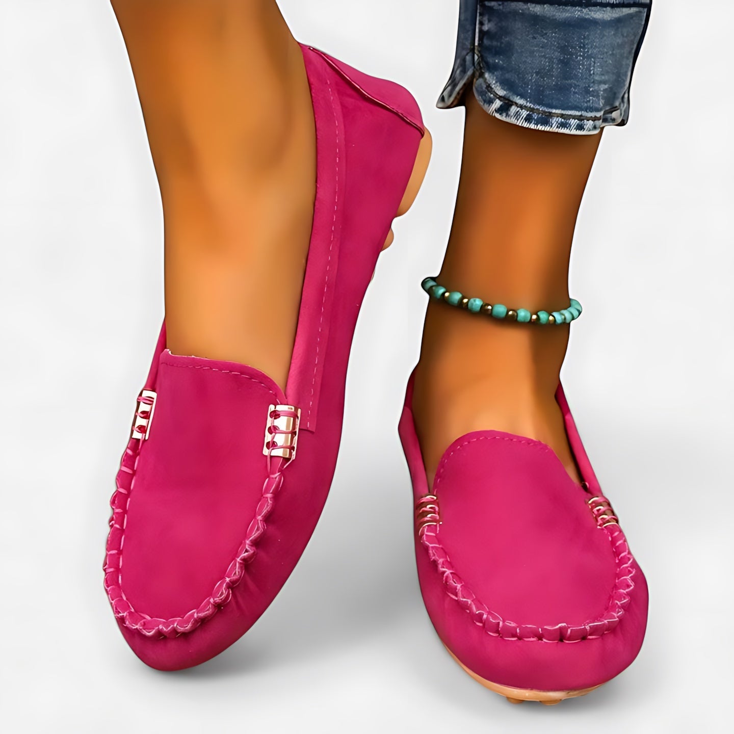 Reagen – Suede Moc Toe Driving Loafers