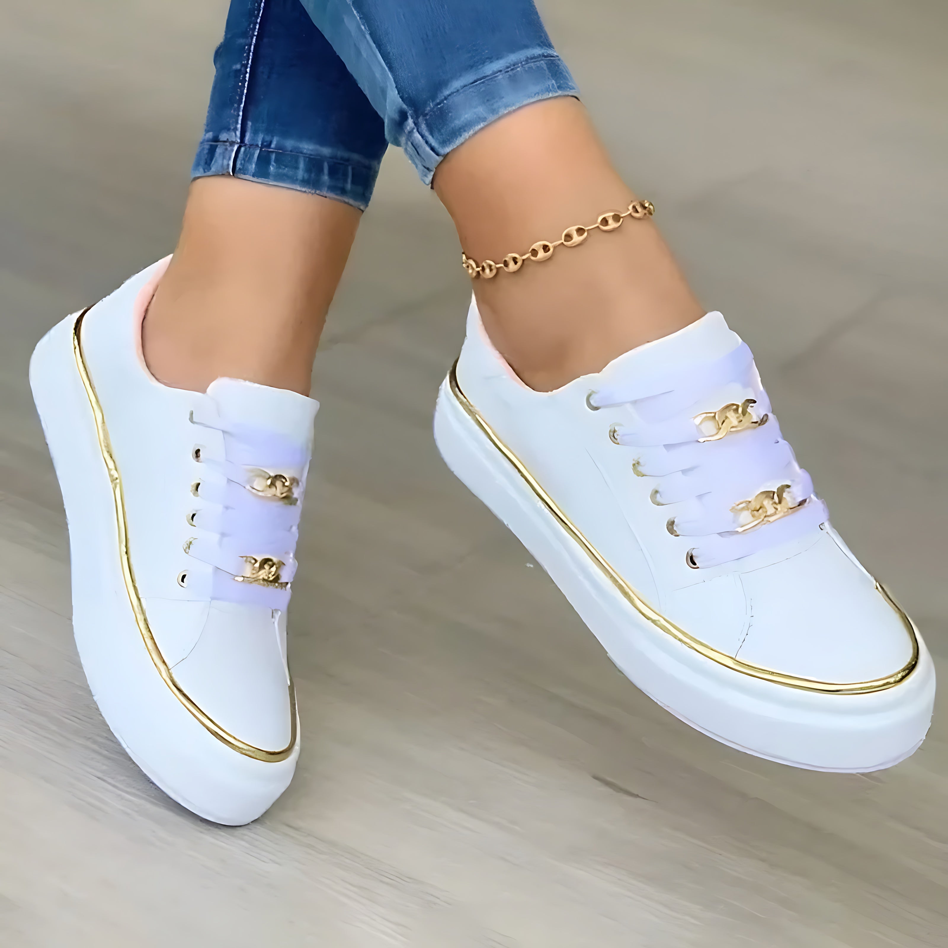Renata – Platform Lace Up Low Top Sneakers